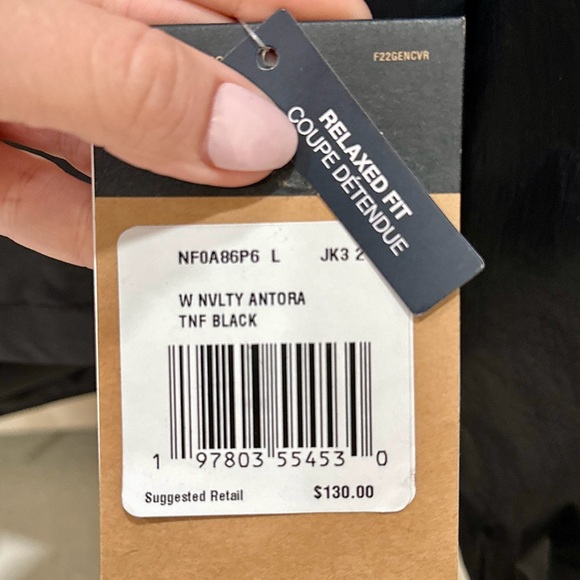 The North Face Antora DryVent Rain Jacket Black Women’s Large NWT - Picture 3 of 4